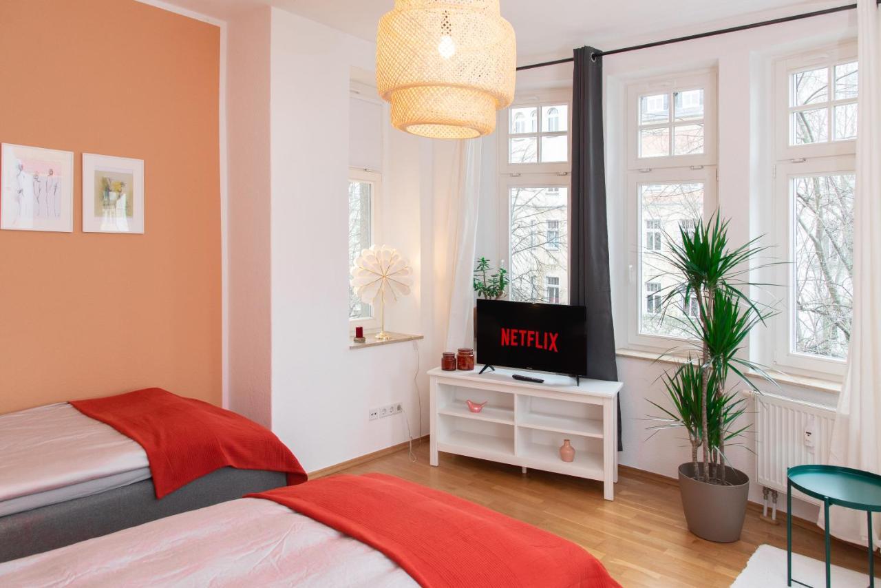 Kaßberg Apartment im Retro-Stil / Netflix&WIFI Chemnitz Exterior foto